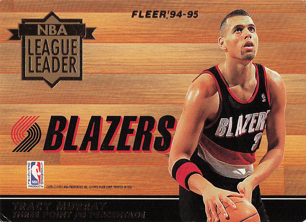 1994-95 Fleer European NBA League Leaders Dikembe Mutombo / Tracy Murray #NNO