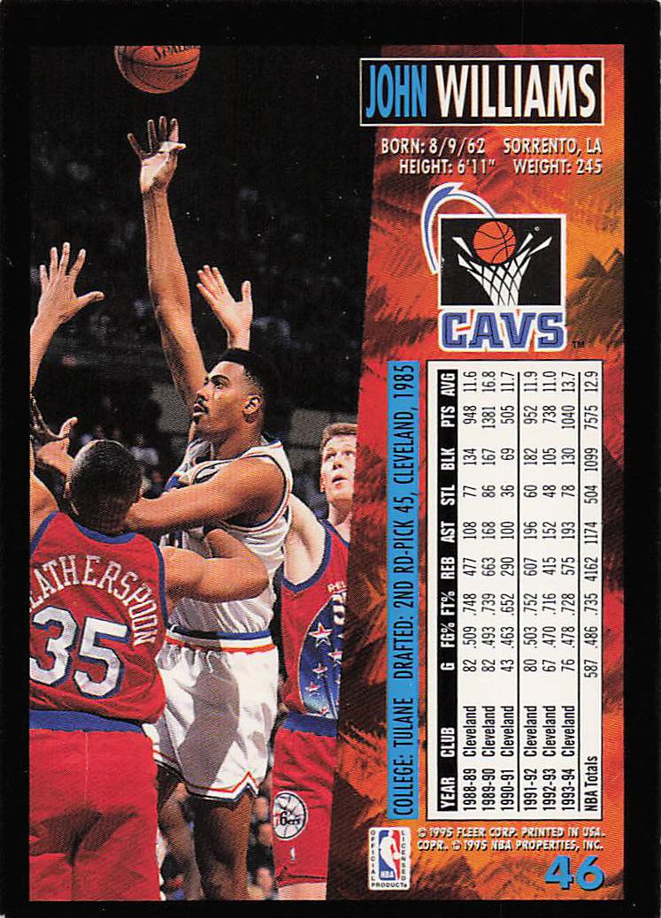 1994-95 Fleer European Basketball John Williams #46