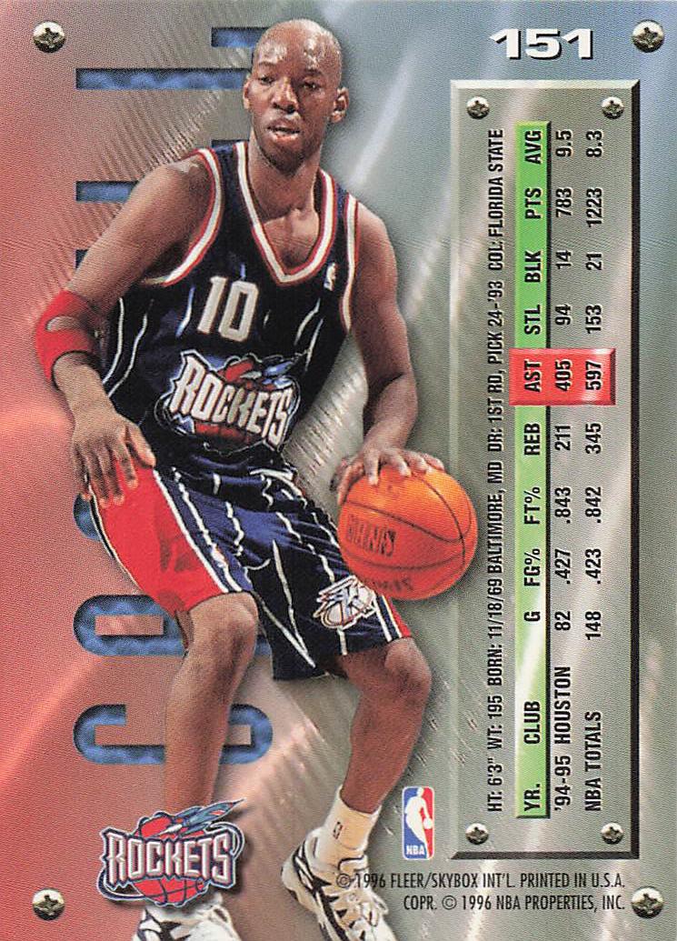 1995-96 Metal Basketball Sam Cassell #151
