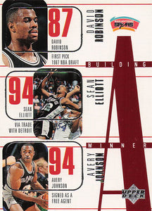 1996-97 Upper Deck Robinson / Elliott / Johnson / Del Negro / Person BW #159