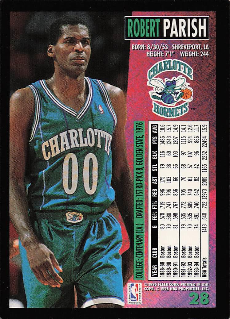 1994-95 Fleer European Basketball Robert Parish #28