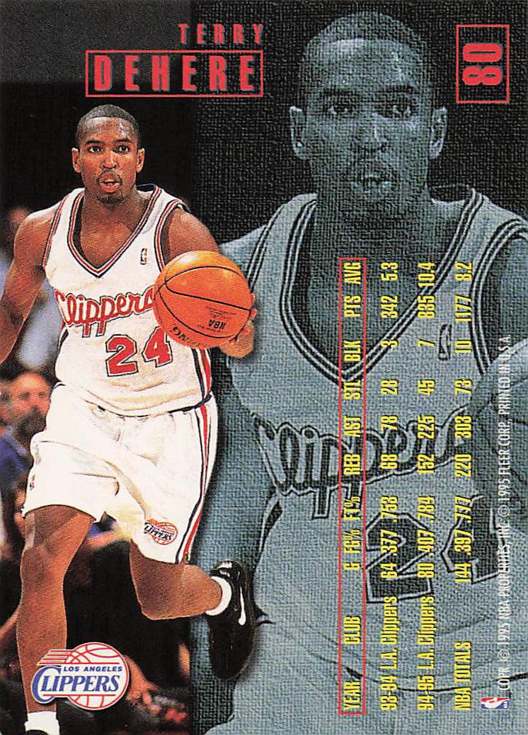 1995-96 Fleer European Basketball Terry Dehere #80