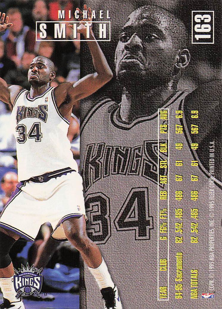 1995-96 Fleer European Basketball Michael Smith #163
