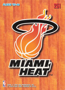 1995-96 Fleer European Basketball Miami Heat #251