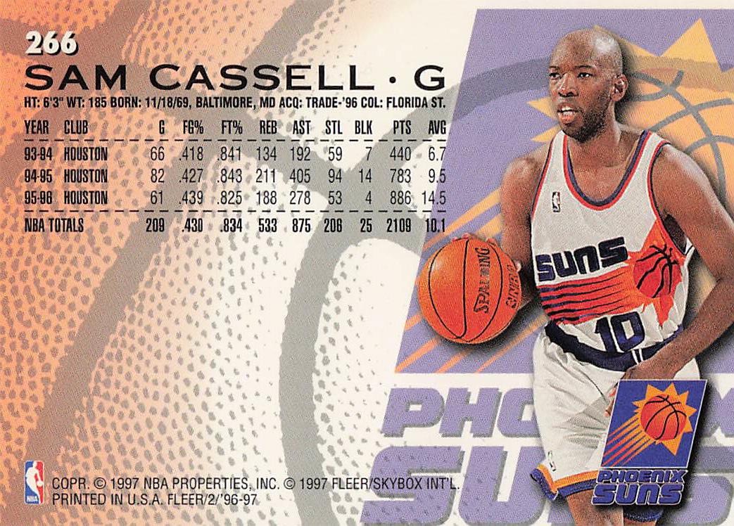 1996-97 Fleer Basketball Sam Cassell #236