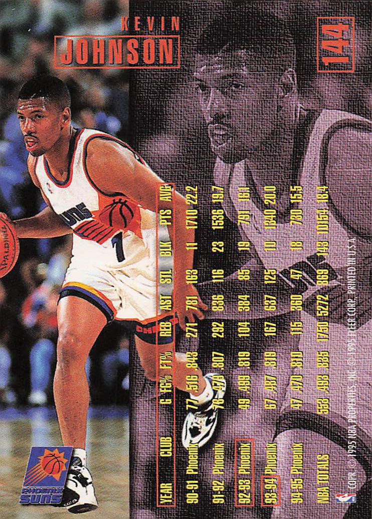 1995-96 Fleer Basketball Kevin Johnson #144