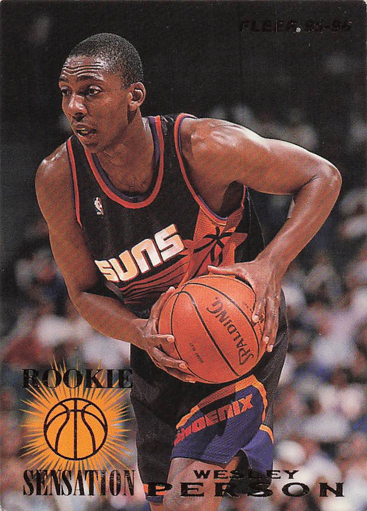 1995-96 Fleer Basketball Rookie Sensation Wesley Person #9