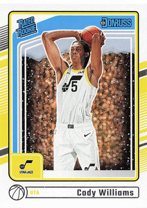 2024-25 Donruss Basketball Winter Cody Williams #230 Rookie