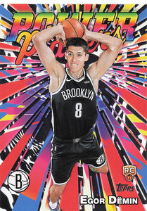2025-26 Topps Basketball Power Players Egor Dëmin #PP-18