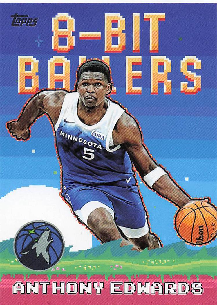 2025-26 Topps Basketball 8-Bit Ballers Anthony Edwards #8B-18