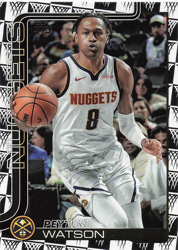 2025-26 Topps Basketball Season Tip Off Peyton Watson #106