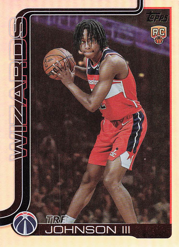 2025-26 Topps Basketball Rainbow Foilboard Tre Johnson III #206 Rookie
