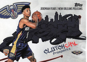 2025-26 Topps Basketball Clutch City Prospects Jeremiah Fears #CC-7