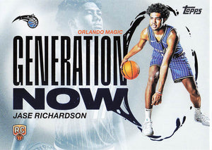 2025-26 Topps Basketball Generation Now Jase Richardson #GN-25
