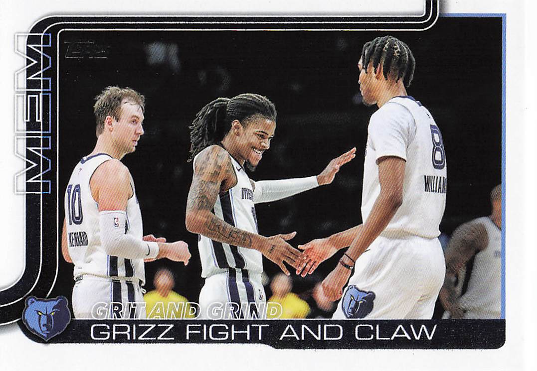 2025-26 Topps Basketball Grit and Grind: Grizz Fight and Claw #298