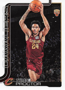 2025-26 Topps Basketball Tyrese Proctor #250 Rookie