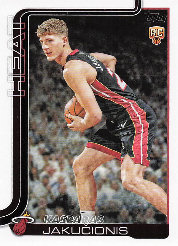 2025-26 Topps Basketball Kasparas Jaku?ionis #220 Rookie
