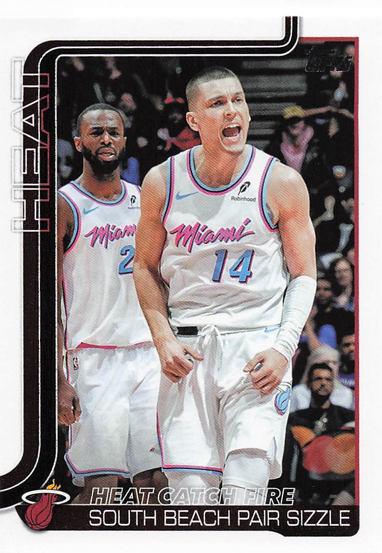 2025-26 Topps Basketball Heat Catch Fire: South Beach Pair Sizzle #284