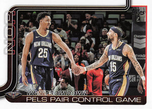 2025-26 Topps Basketball Won't Bow Down: Pels Pair Control Game #299