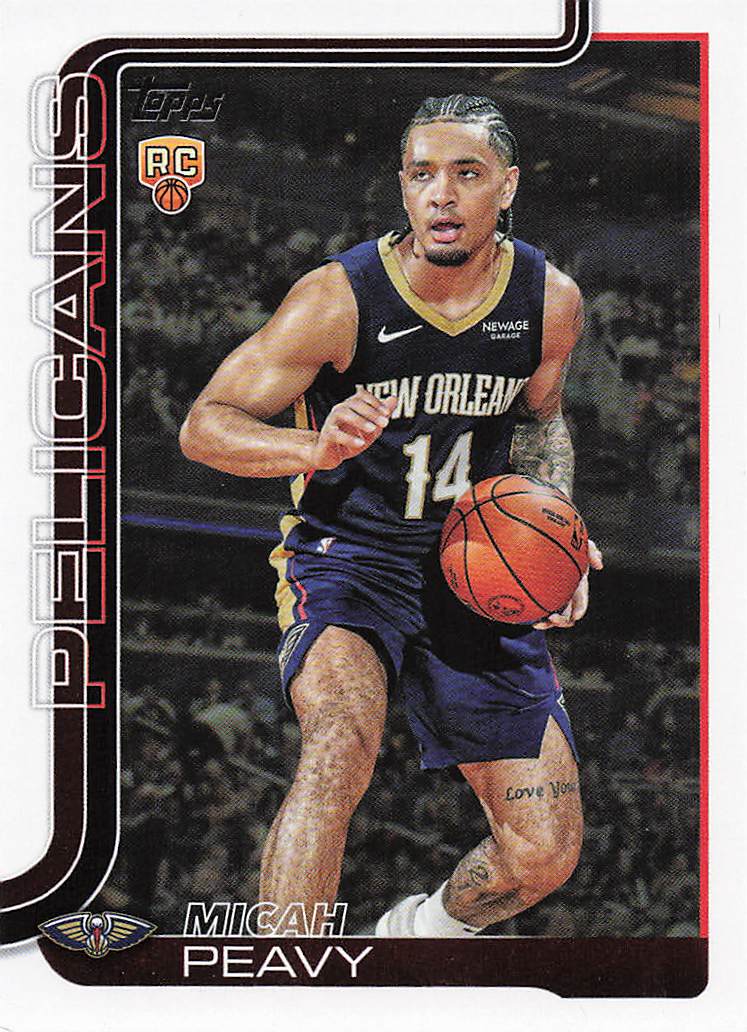 2025-26 Topps Basketball Micah Peavy #241 Rookie
