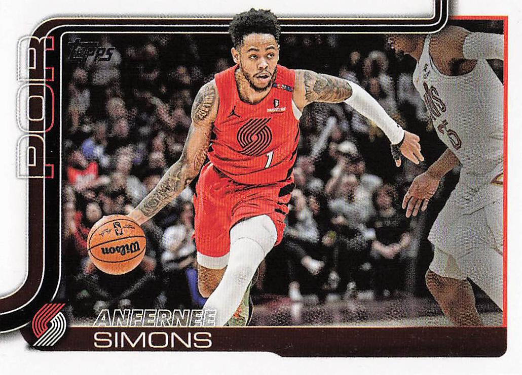 2025-26 Topps Basketball Anfernee Simons #123