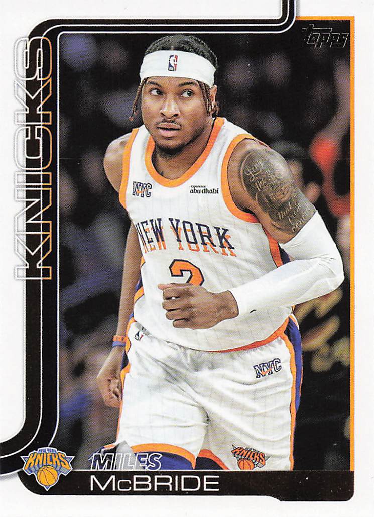 2025-26 Topps Basketball Miles McBride #17