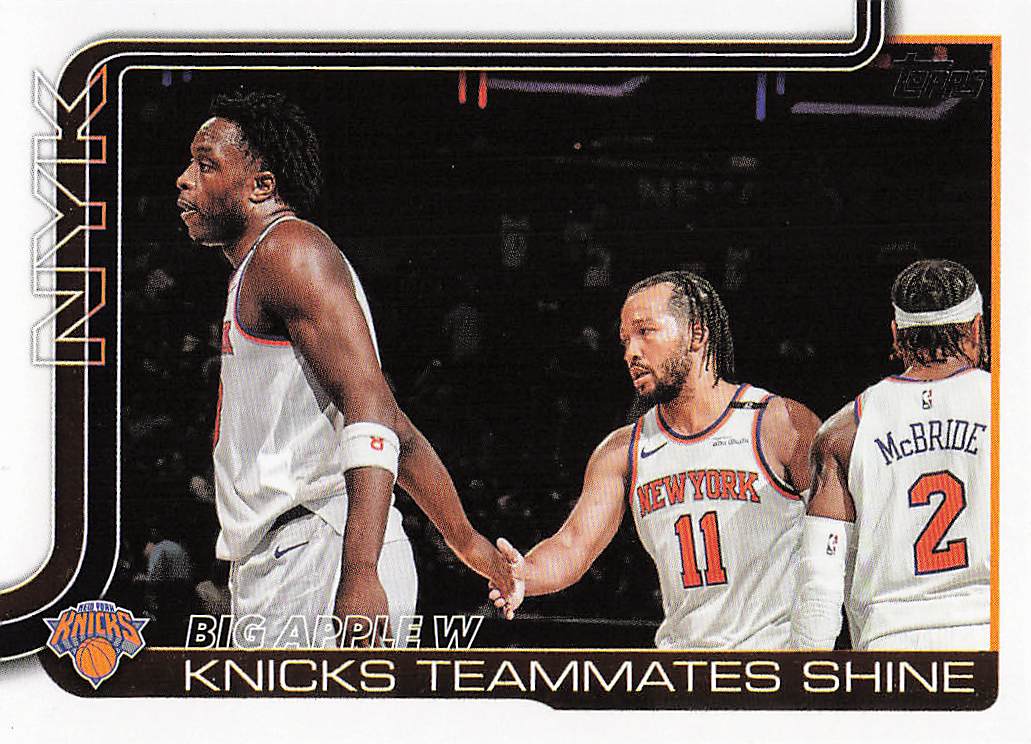 2025-26 Topps Basketball Big Apple W: Knicks Teammates Shine #274