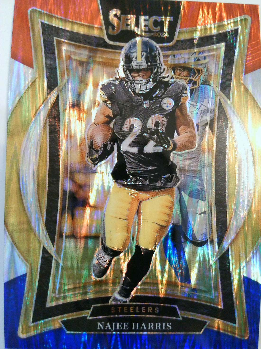 2024 Panini Select Football Black & Blue Prizm Shock Najee Harris #85