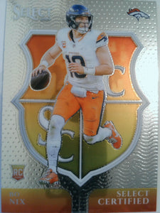 2024 Panini Select Football Select Certified Rookies Prizm Bo Nix #4