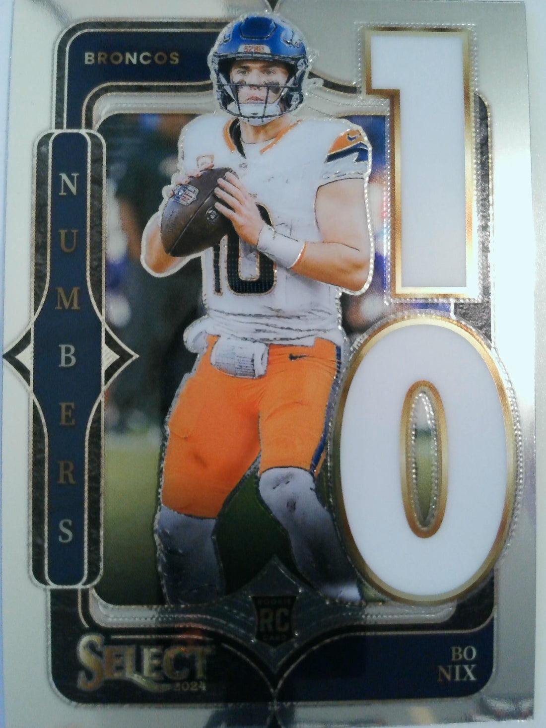 2024 Panini Select Football Select Numbers Bo Nix #6