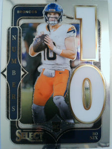 2024 Panini Select Football Select Numbers Bo Nix #6