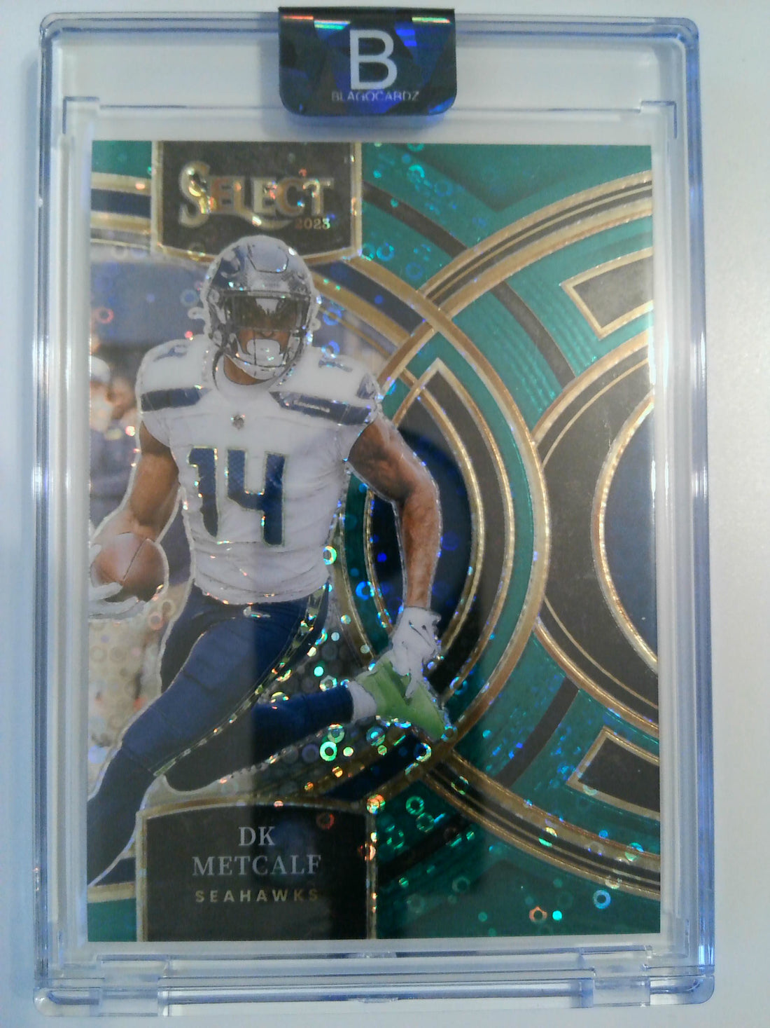 2023 Panini Select Football Disco Green Prizms DK Metcalf #170