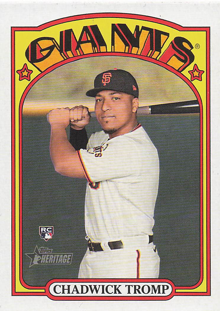 2021 Topps Heritage Baseball Chadwick Tromp #631 Rookie