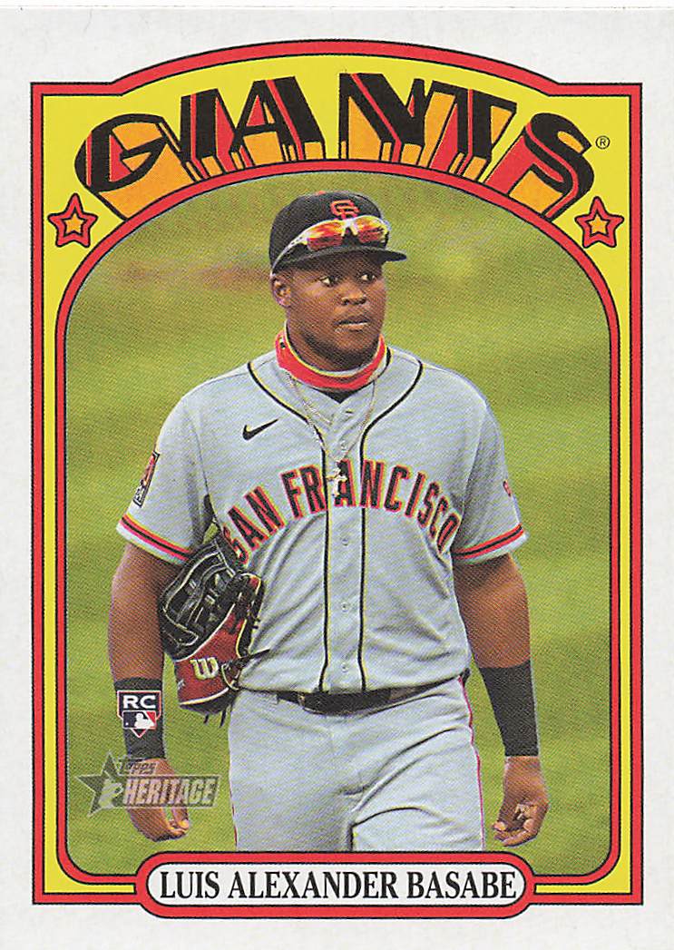 2021 Topps Heritage Baseball Luis Alexander Basabe #650 Rookie