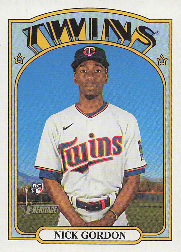 2021 Topps Heritage Baseball Nick Gordon #652 Rookie