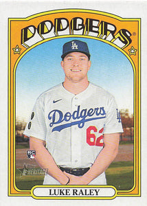 2021 Topps Heritage Baseball Luke Raley #526 Rookie