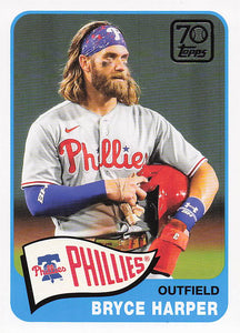 2021 Topps Update Baseball 70 Years of Topps Baseball Bryce Harper #70YT-15