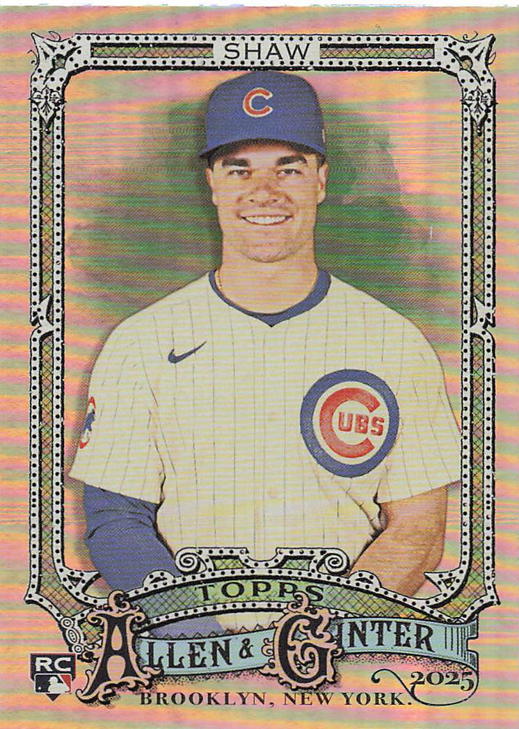 2025 Topps Allen & Ginter Baseball Silver Portrait Matt Shaw #143 Rookie