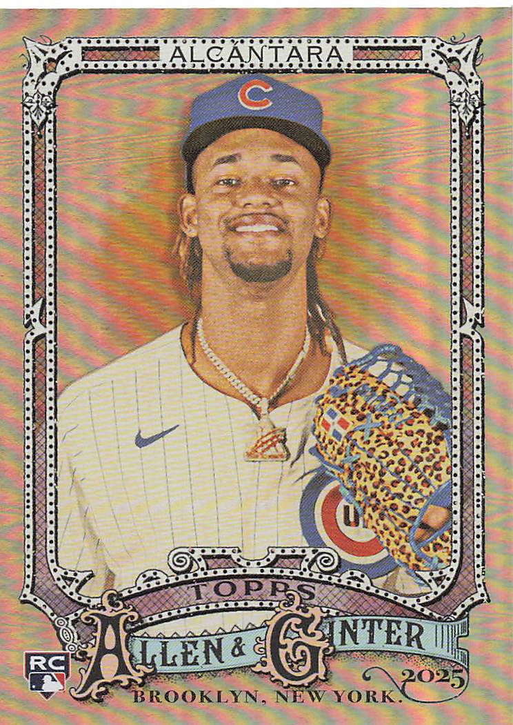 2025 Topps Allen & Ginter Baseball Silver Portrait Kevin Alcántara #83 Rookie