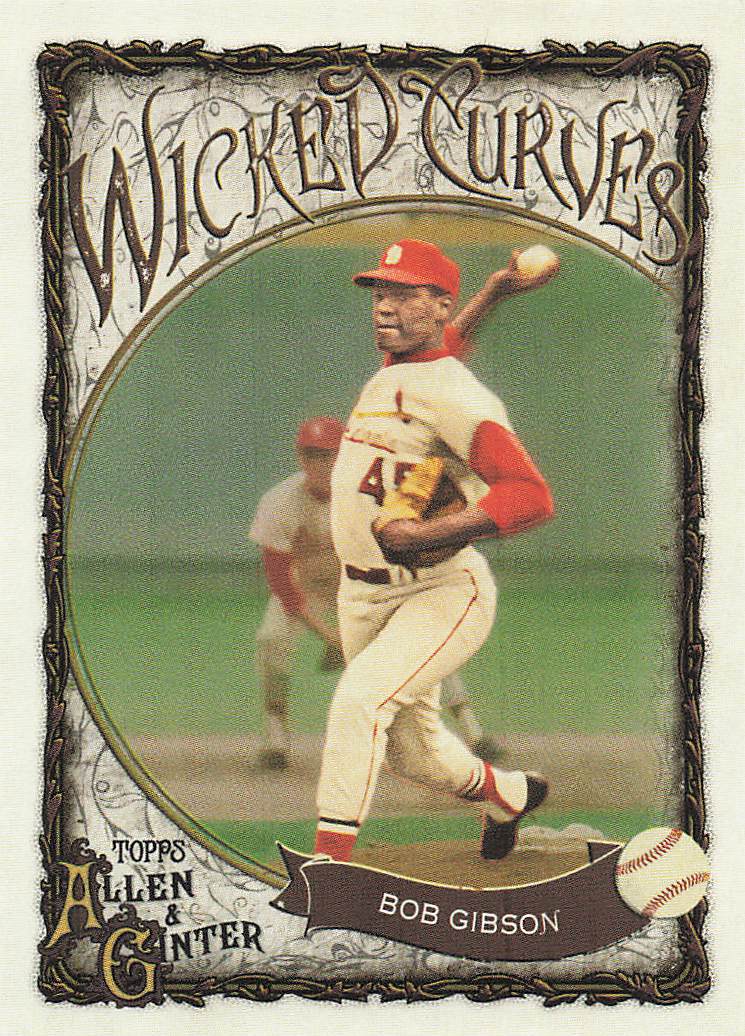 2025 Topps Allen & Ginter Baseball Wicked Curves Bob Gibson #WC-23