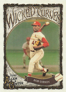 2025 Topps Allen & Ginter Baseball Wicked Curves Bob Gibson #WC-23