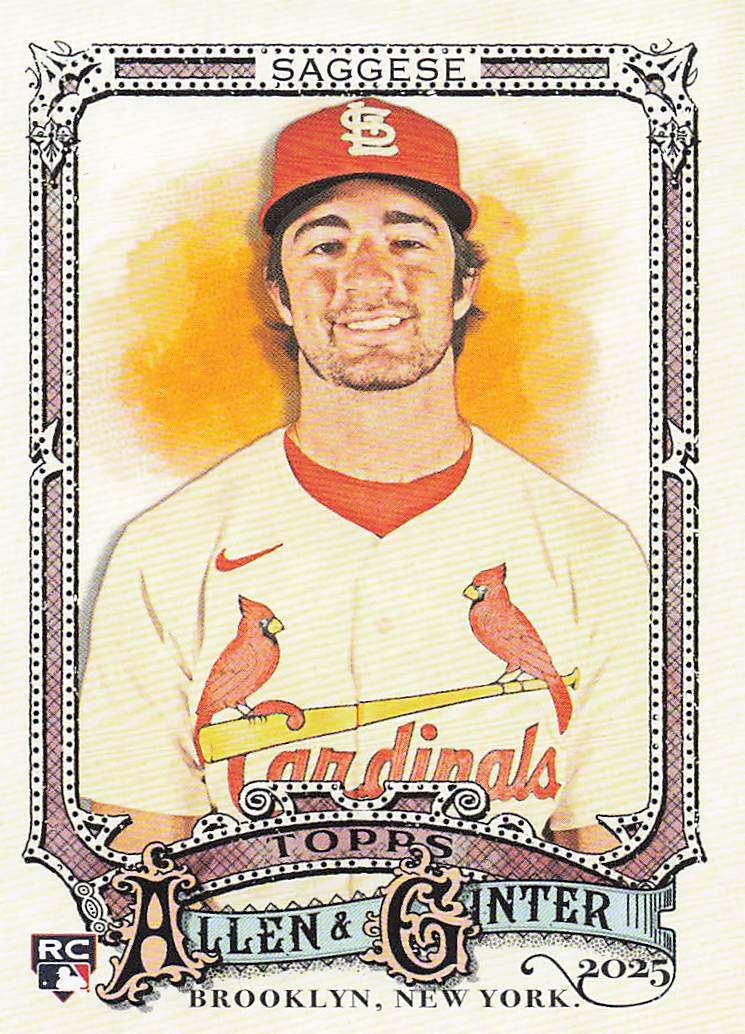 2025 Topps Allen & Ginter Baseball Thomas Saggese #127 Rookie