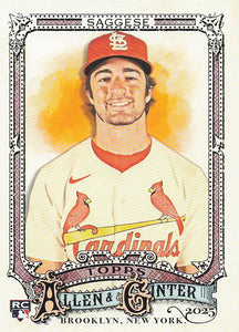 2025 Topps Allen & Ginter Baseball Thomas Saggese #127 Rookie
