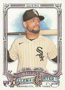 2025 Topps Allen & Ginter Baseball Edgar Quero #247 Rookie