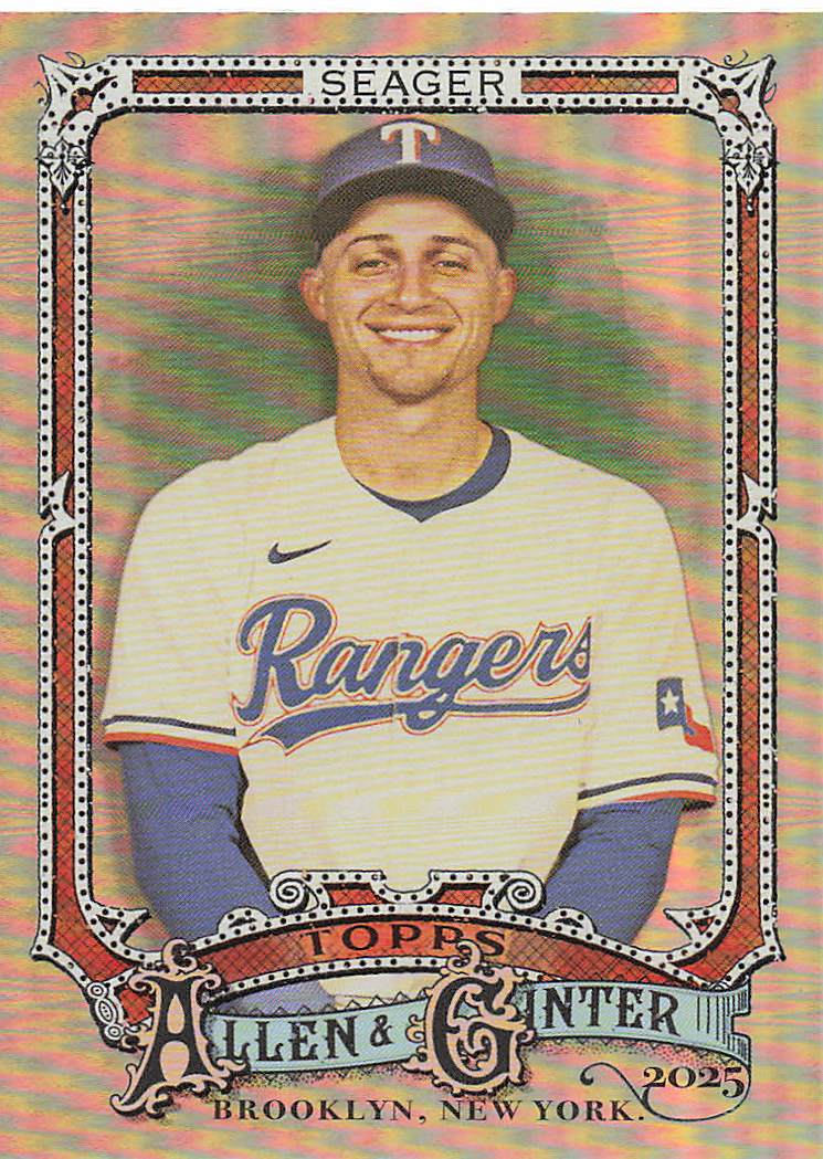 2025 Topps Allen & Ginter Baseball Silver Portrait Corey Seager #81