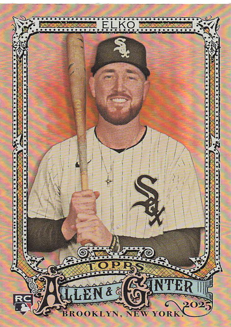 2025 Topps Allen & Ginter Baseball Silver Portrait Tim Elko #216 Rookie