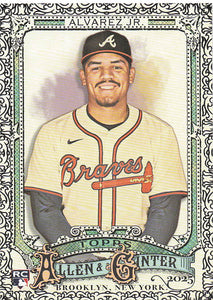 2025 Topps Allen & Ginter Baseball Foil Filagree Nacho Alvarez Jr. #201 Rookie