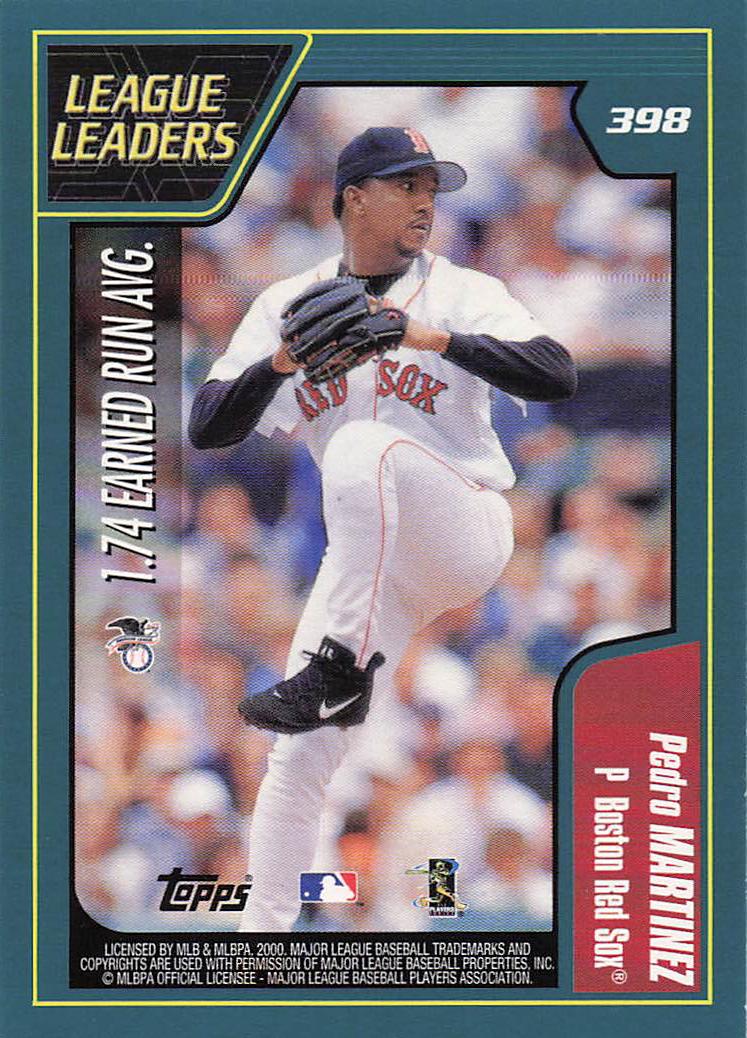 2001 Topps Baseball Kevin Brown / Pedro Martinez LL #398
