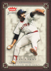 2004 Fleer Greats of the Game Baseball Luis Tiant #51