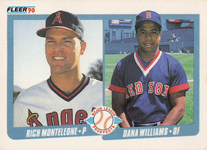 1990 Fleer Baseball Rich Monteleone / Dana Williams #648b Rookie